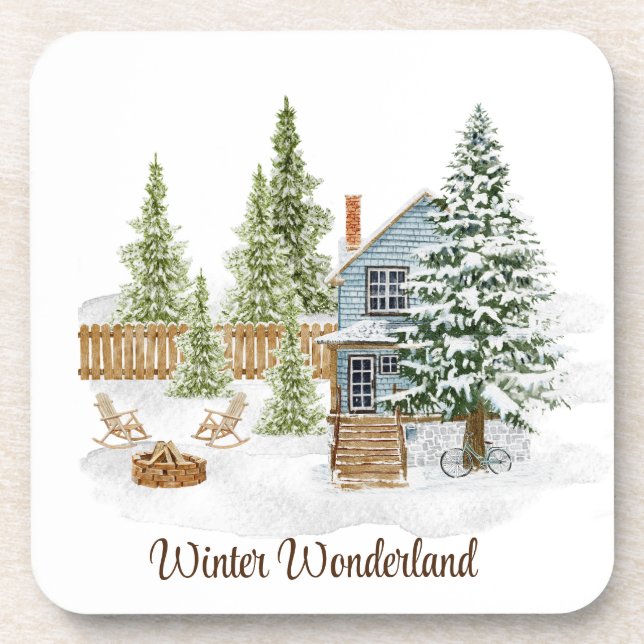 Untersetzer der Winterlandschaft (Vorderseite)