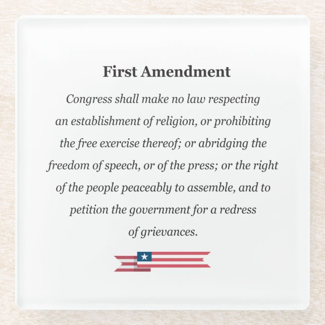 Untersetzer First Amendment USA (Vorderseite)