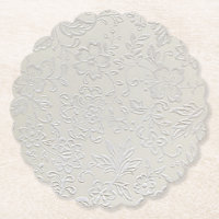 Untersetzer für antikes Weißblütenpapier