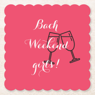 Untersetzer für Bachelorette in rosa Zoll
