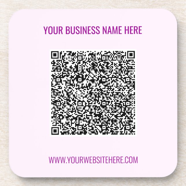 Untersetzer für benutzerdefinierten QR-Code scanne (Vorderseite)