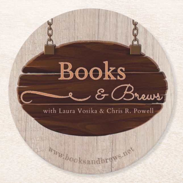 Untersetzer für Bücher und Brews (Vorderseite)