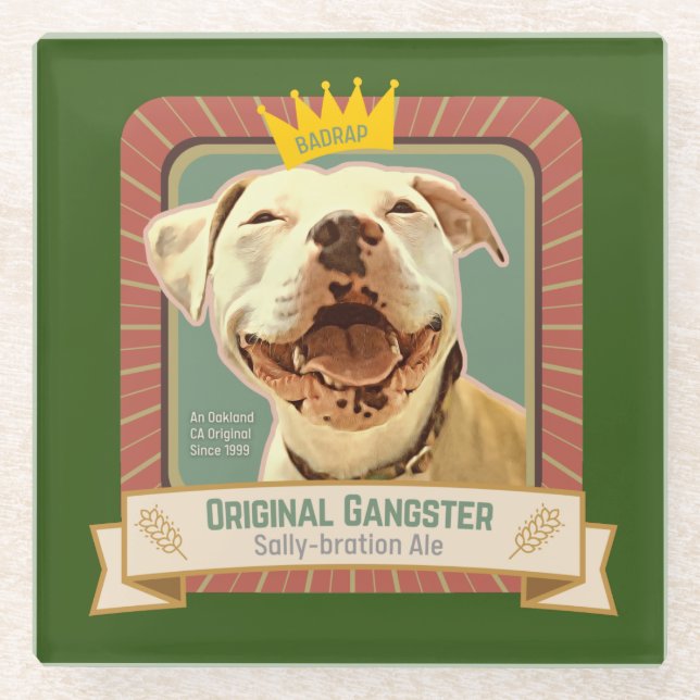 Untersetzer für das Queen Sally Bee Label (Vorderseite)