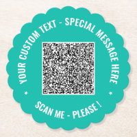 Untersetzer für den QR-Code für benutzerdefinierte