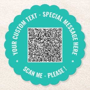 Untersetzer für den QR-Code für benutzerdefinierte