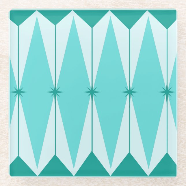 Untersetzer für geometrische Diamanten und Sternex (Vorderseite)