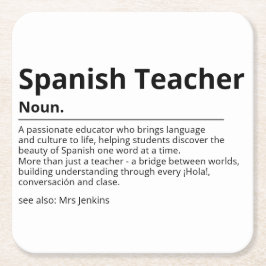 Untersetzer für Spanischlehrer | Ap. für Sprachleh