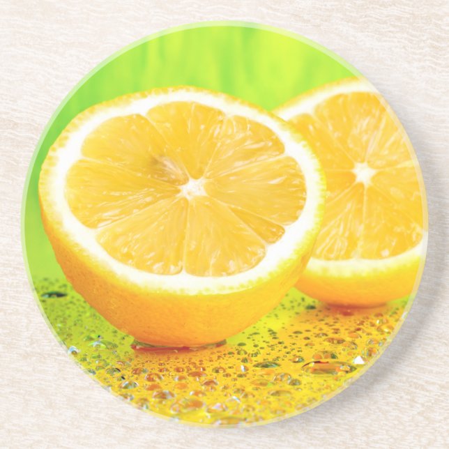 Untersetzer für Zitronen und Wassertropfen (Vorne)