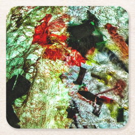 Untersetzer glatt gelb abstrakt