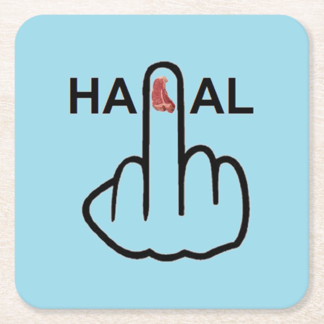 Untersetzer Halal Gedreht (Vorderseite)