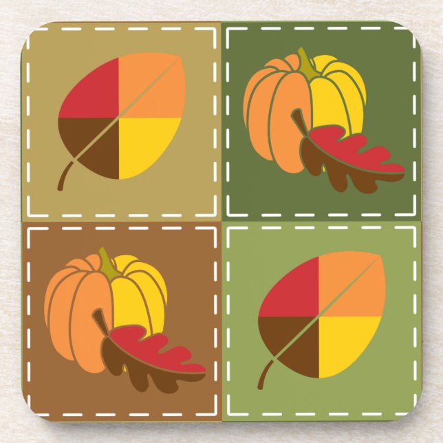 Untersetzer Herbst Quilt Square (Vorderseite)