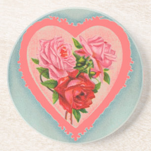 Untersetzer Herz und Rose