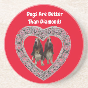 Untersetzer Hunde sind besser als Diamanten