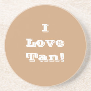 Untersetzer I Liebe Tan