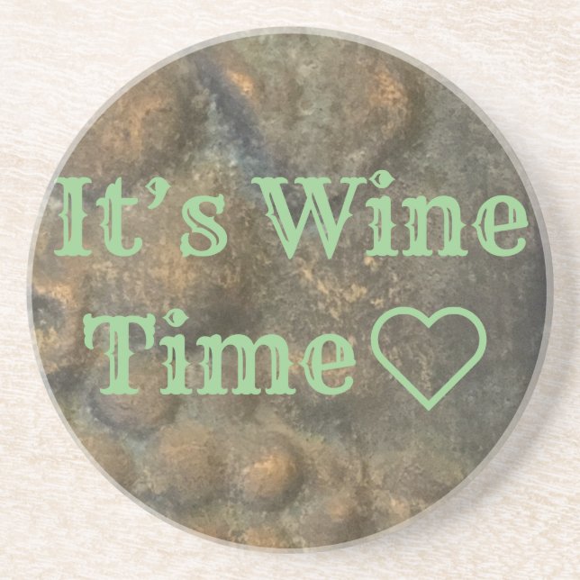 Untersetzer "It's Wine Time" (Vorne)