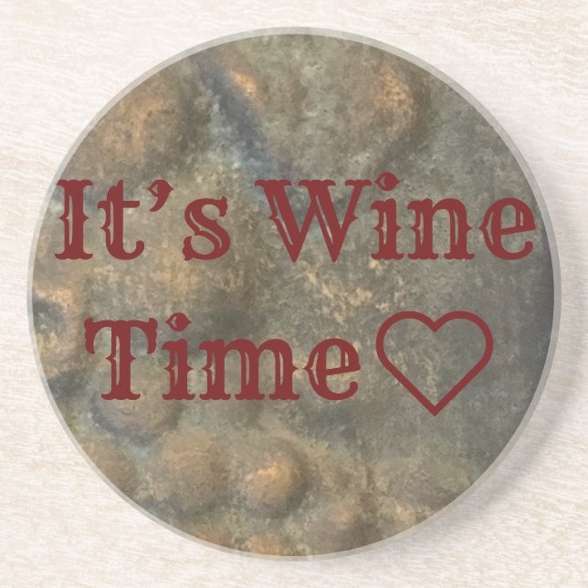 Untersetzer "It's Wine Time" (Vorne)