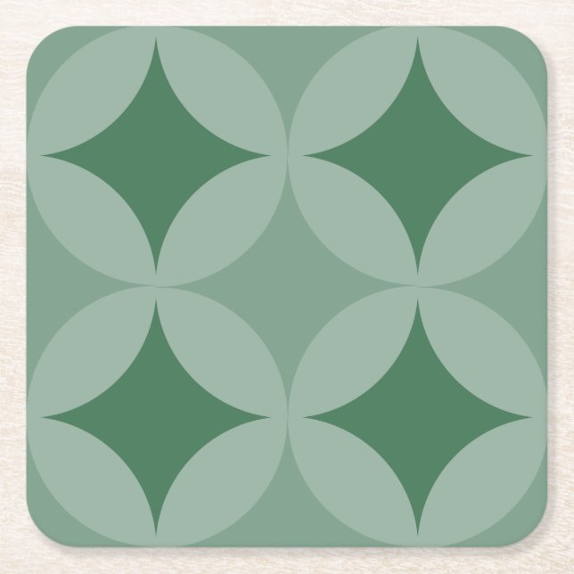 Untersetzer - Kreise und Diamanten (Vorderseite)