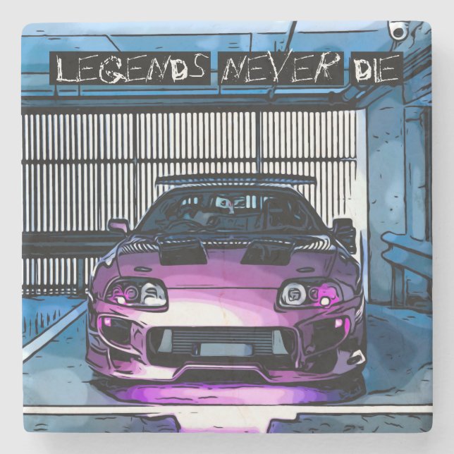 Untersetzer "Legends niemals Die" (Vorderseite)