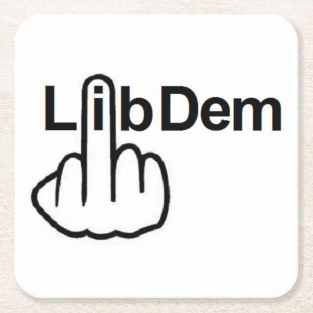 Untersetzer Lib Dem Dreh (Vorderseite)