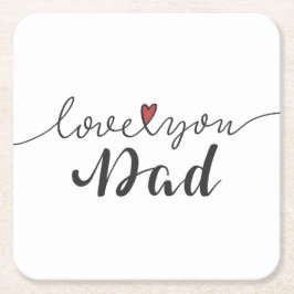 Untersetzer Liebe-Sie Vater-glücklicher des