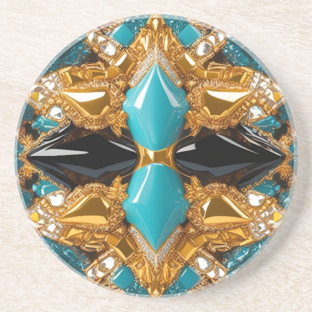 Untersetzer mit Bahamas-Farbdesign (Vorne)