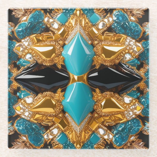 Untersetzer mit Bahamas-Farben (Vorderseite)