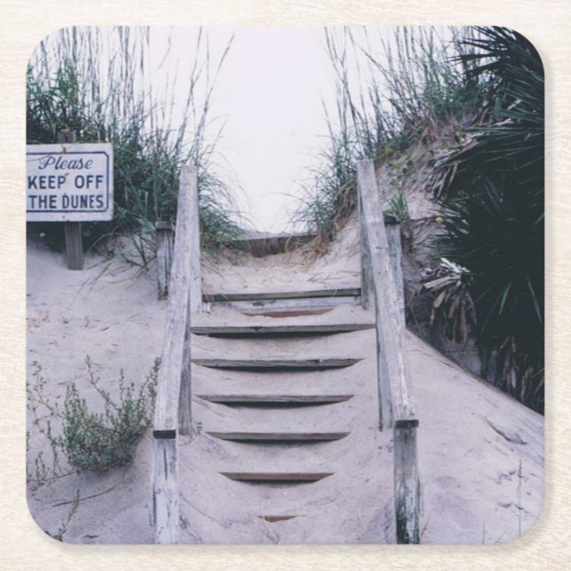 Untersetzer mit Bild der Sanddünenschritte (Vorderseite)