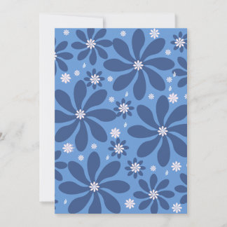 Untersetzer mit blauem Blumenmuster - Stilvolle Sc Einladung