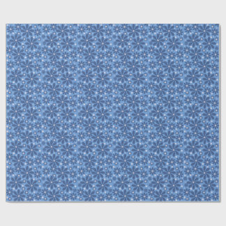 Untersetzer mit blauem Blumenmuster - Stilvolle Sc Geschenkpapier