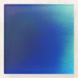 Untersetzer mit blauem und türkisfarbenem Design