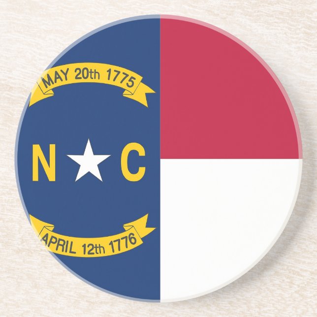 Untersetzer mit der Fahne der North Carolina, USA (Vorne)