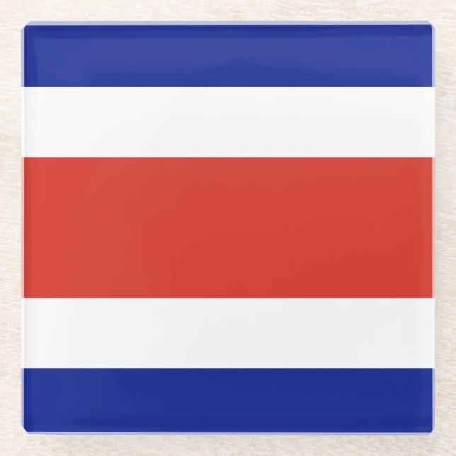 Untersetzer mit der Flagge Costa Ricas (Vorderseite)