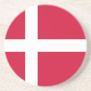 Untersetzer mit der Flagge Dänemarks