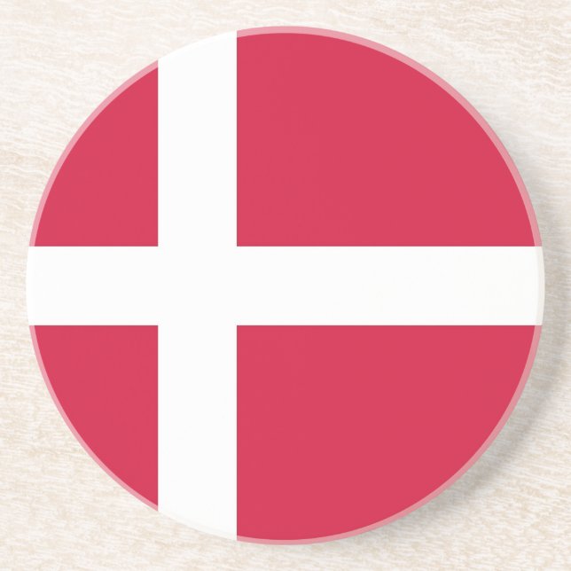 Untersetzer mit der Flagge Dänemarks (Vorne)