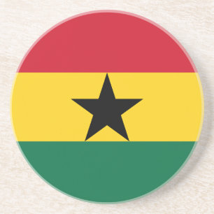 Untersetzer mit der Flagge Ghanas