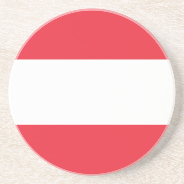 Untersetzer mit der Flagge Österreichs (Vorne)
