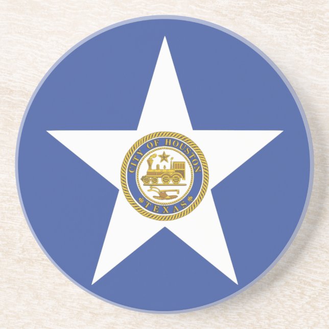 Untersetzer mit der Flagge von Houston, Texas, USA (Vorne)