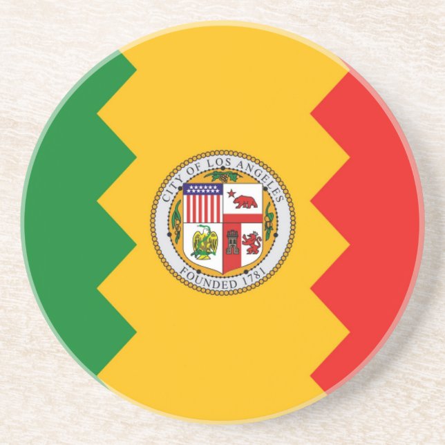 Untersetzer mit der Flagge von Los Angeles, Kalifo (Vorne)