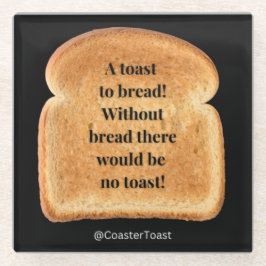 Untersetzer mit Funny Witty Toast