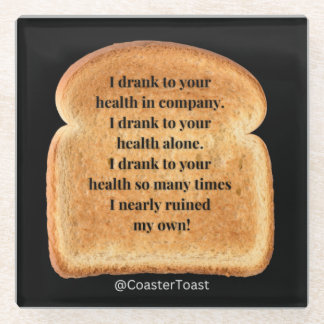 Untersetzer mit Funny Witty Toast