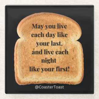 Untersetzer mit Funny Witty Toast