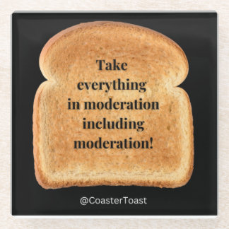 Untersetzer mit Funny Witty Toast