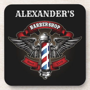 Untersetzer mit geflügeltem Barberloch