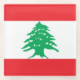 Untersetzer mit libanesischer Flagge
