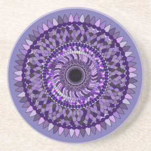 Untersetzer mit lila Mandala-Design