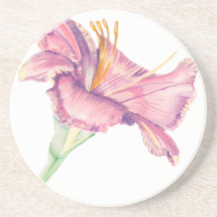 Untersetzer mit Pink Lily Osterfeier Blume