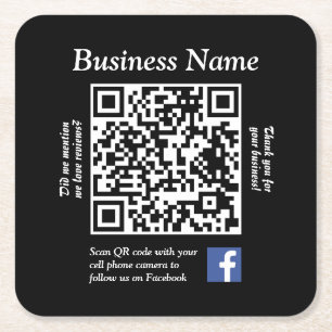 Untersetzer mit QR-Code