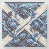 Untersetzer mit schottischen Thistles