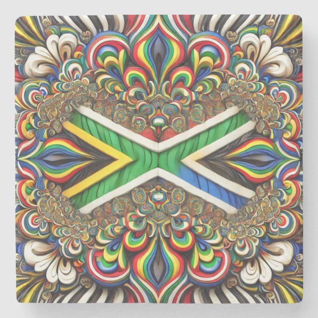 Untersetzer mit südafrikanischen Farben (Vorderseite)