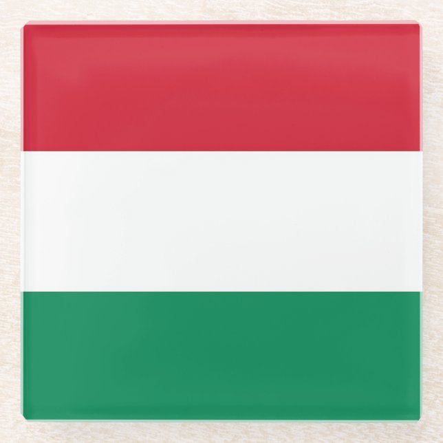 Untersetzer mit ungarischer Flagge (Vorderseite)